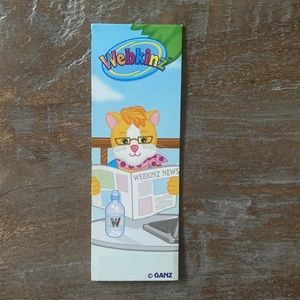 Webkinz Ganz Magentic Bookmark - Tabby Von Meow